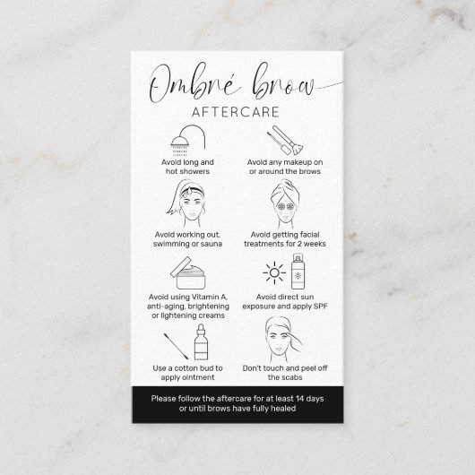 ガイド後のグラデーションミニマルなロゴの粉気に末眉 名刺 (正面)