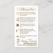 ガイド指示後の吹き付け前気にになめし 名刺 (裏面)