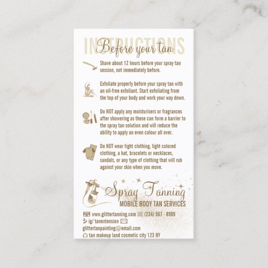 ガイド指示後の吹き付け前気にになめし 名刺 (正面)