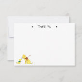 ガイド犬と子犬をカスタマイズするトレーニングのフラット ノートカード (正面)