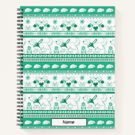 ガイド犬の物語ゴールデンパターン – 緑 – ノートブック