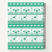 ガイド犬の物語ゴールデンパターン – 緑 –  ノートブック (裏面)