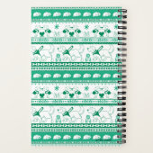 ガイド犬の物語ゴールデンパターン – 緑 – 小 ノートブック (裏面)