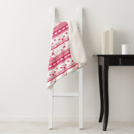 ガイド犬の物語ドイツの羊飼いパターン赤 シェルパブランケット