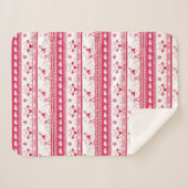 ガイド犬の物語ドイツの羊飼いパターン赤 シェルパブランケット (正面(横))