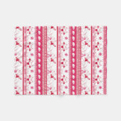 ガイド犬の物語ドイツの羊飼いパターン – 赤 – フリースブランケット (正面(横))