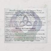 ガイド・ノートとハンドスティングでの期待の内容 チラシ (正面)