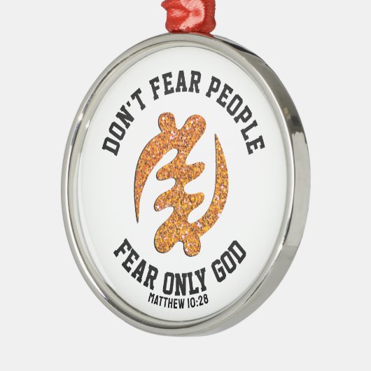 ガイニャメ恐怖のみ神クリスチャングリッター メタルオーナメント (左)