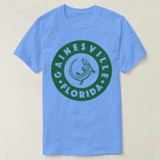 ガイネズビルフロリダサークルグリーン Tシャツ (デザイン正面)