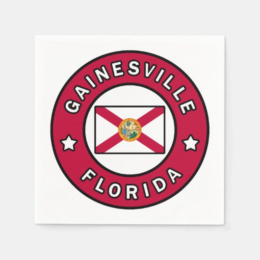 ガイネズビル・フロリダ スタンダードカクテルナプキン (正面)