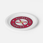 ガイネズビル・フロリダ ペーパープレート (アングル)