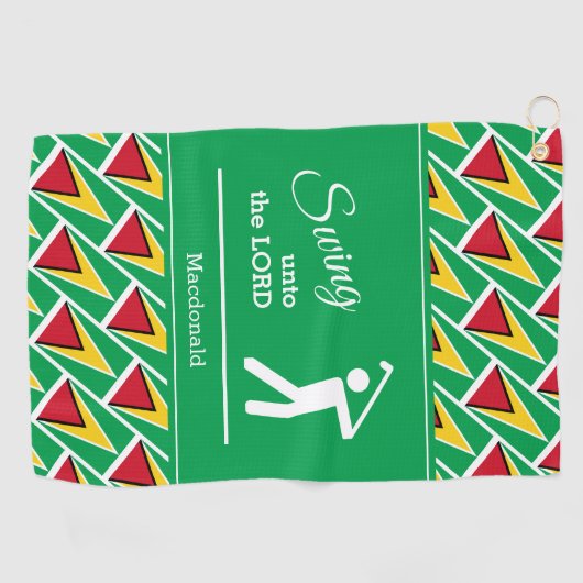 ガイパーソナライズされたナ ゴルフタオル (横)