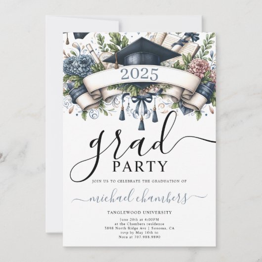 ガイモダンズ卒業党 招待状 (正面)