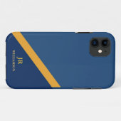 ガイモダンネイビーブルーiPhone4ケース – メイト™ Case-Mate iPhoneケース (裏面(横))