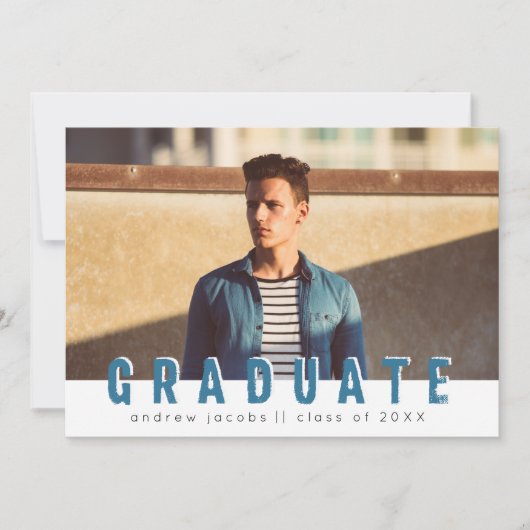 ガイモダン写真の卒業発表パーティー 招待状 (正面)