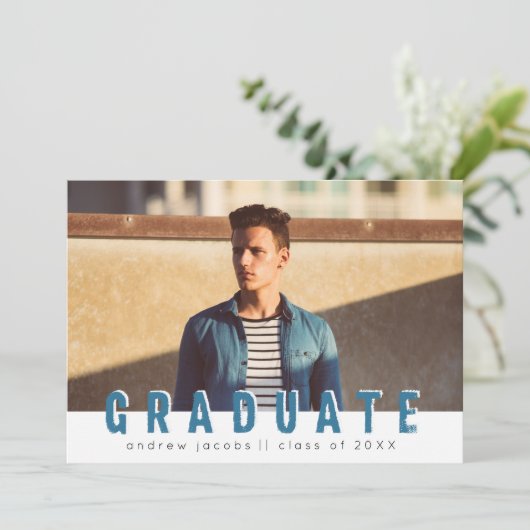 ガイモダン写真の卒業発表パーティー 招待状 (スタンド正面)