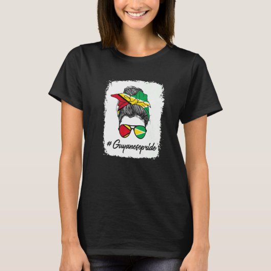 ガイヤナガイアナ国旗 Tシャツ (正面)