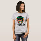ガイヤノガールメッシーヘアガイアナプライド愛国心 Tシャツ (正面フル)