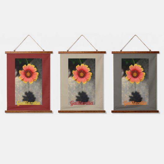 ガイラディア花と影のフローラ写真 吊り下げ型タペストリー (トリプル)