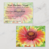 ガイラルディア開花アップクローズ 名刺 (正面/裏面)