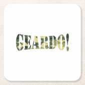 ガイルド！迷彩柄 スクエアペーパーコースター (正面)