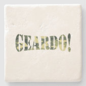 ガイルド！迷彩柄 ストーンコースター (正面)