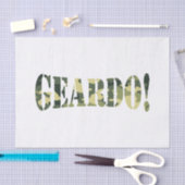 ガイルド！迷彩柄 薄葉紙 (クラフト)