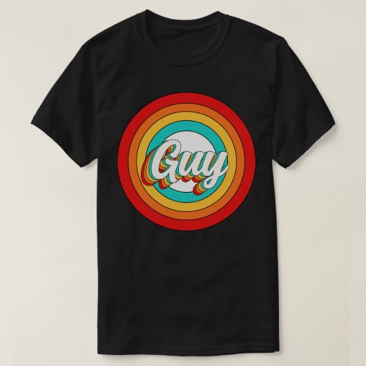 ガイ名シャツヴィンテージガイ円 Tシャツ (デザイン正面)