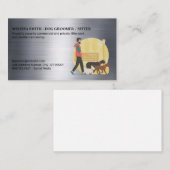 ガイ歩くドッグ | メタリック 名刺 (正面/裏面)