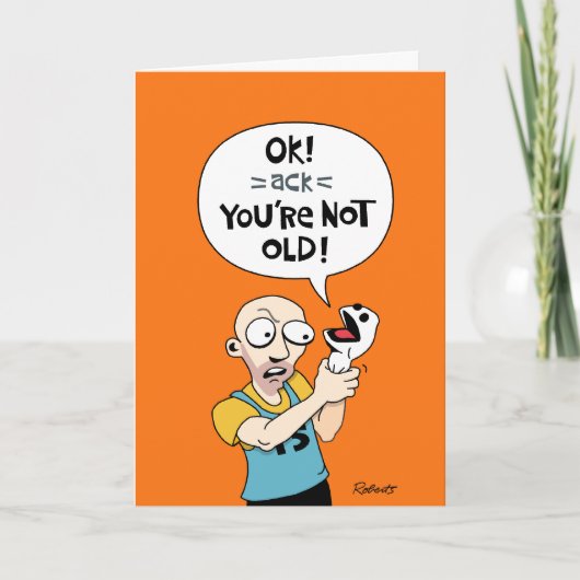 ガイ用おもしろい誕生日カード カード (正面)