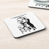 ガイ賭博トランプのポーカー引用文アート コースター (左側)