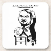 ガイ賭博トランプのポーカー引用文アート コースター (正面)