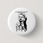 ガイ賭博トランプのポーカー引用文アート 缶バッジ (正面)