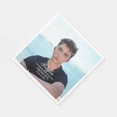 ガイ・グラーモダンド大学院カスタム写真 スタンダードランチョンナプキン (角)