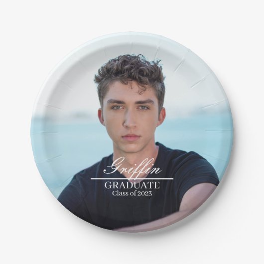 ガイ・グラーモダンド大学院カスタム写真 ペーパープレート (正面)