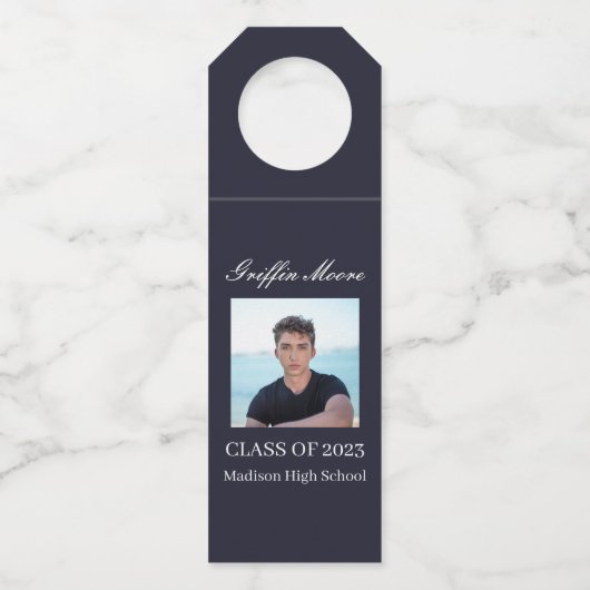 ガイ・グラーモダンド大学院カスタム写真 ボトルネックタグ (正面)