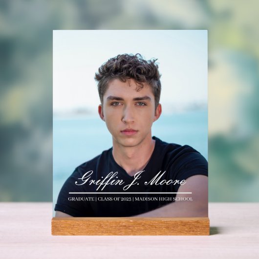 ガイ・グラーモダンド大学院写真プラーク アクリルサイン (ニュートラル)