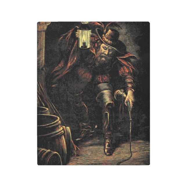 ガイ・フォークス：火薬計画と反逆 メタルプリント (正面)