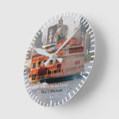 ガイV.モリナリ時計 ラウンド壁時計 (傾斜)