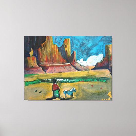 ガウアッシュ1 キャンバスプリント (正面)