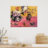 ガウギンの頭型の花瓶による静物詩|過去記事 ポスター (キッチン)