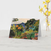 ガウギンマルティニク風景 カード (黄色い花)