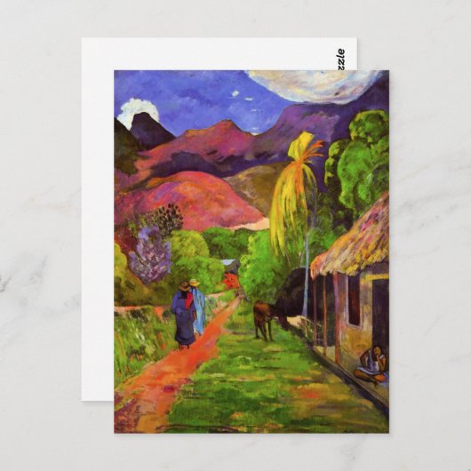 ガウギンロードinタヒチ葉書 ポストカード (正面/裏面)