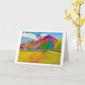 ガウギン・タヒアン・ランドスケープ カード (黄色い花)
