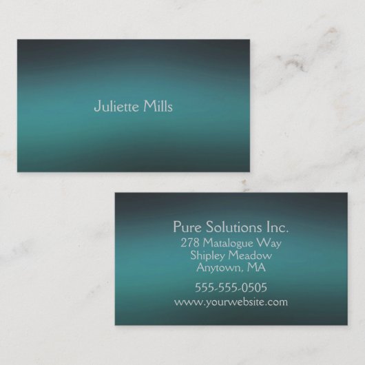 ガウスターコイズ 名刺 (正面/裏面)