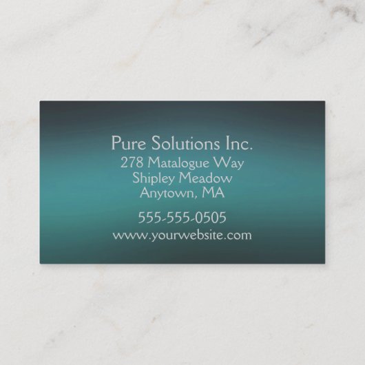 ガウスターコイズ 名刺 (裏面)