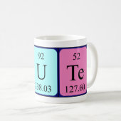 ガウテ周期表名mug コーヒーマグカップ (正面右)