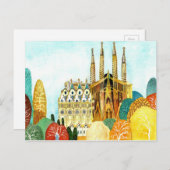 ガウディのバルセロナ。 ポストカード (正面/裏面)