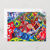 ガウディのベンチワン。 ポストカード (正面/裏面)