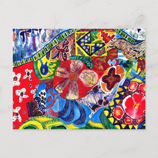 ガウディのベンチワン。 ポストカード (正面)